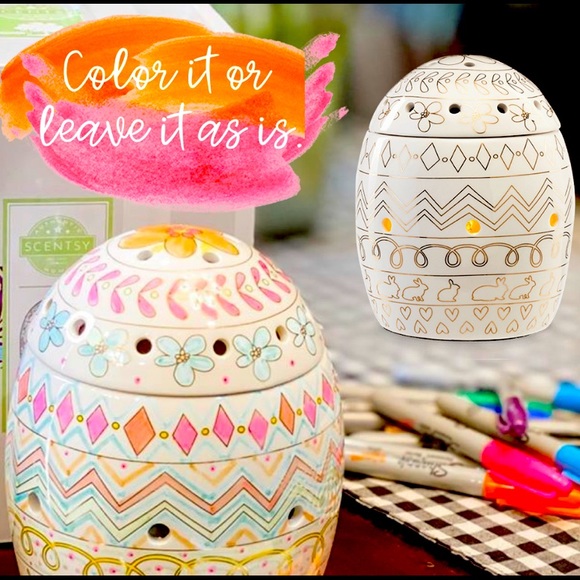 🆕 | Scentsy Eggs-Press Yourself Warmer NIB - Picture 2 of 9